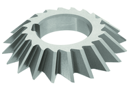 4 x 1 x 1-1/4 - HSS - 60 Degree - Left Hand Single Angle Milling Cutter - 20T - TiAlN Coated - Exact Tool & Supply