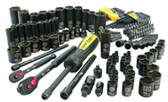 STANLEY® FATMAX® 1/4" & 3/8" Drive 141 Piece Matte Black Chrome Mechanic's Tool Set - Exact Tool & Supply