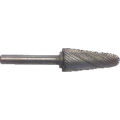 1/4 × 5/8 x " SH Tapered Radius End Shape - HSS - Burr - Exact Tool & Supply