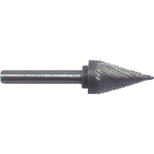 1/4 × 1/2 × 1/4″ SH 22° Cone Shape - HSS - Burr - Exact Tool & Supply