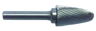 3/4 x 1-1/4 x 1/4" SH Tree Radius End Shape - HSS - Burr - Exact Tool & Supply
