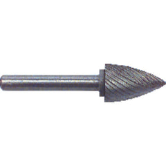 1/2 × 3/4 × 1/4″ SH Tree Pt End Shape - HSS - Burr - Exact Tool & Supply