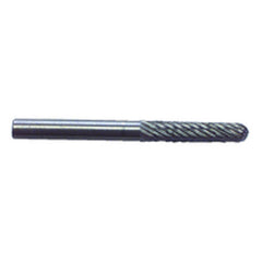 1/8 × 5/8 × 1/8″ SH Cyl Radius Shape - HSS - Burr - Exact Tool & Supply