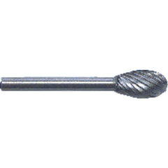 1/4 × 1/2 × 1/8″ SH Oval Shape - HSS - Burr - Exact Tool & Supply