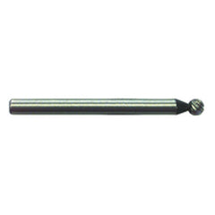 1/8 × 1/8″ SH Ball End Shape - HSS - Burr - Exact Tool & Supply