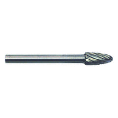 3/16 × 3/8 × 1/8″ SH Oval Shape - HSS - Burr - Exact Tool & Supply