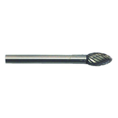 3/16 × 3/8 × 1/8″ SH Oval Shape - HSS - Burr - Exact Tool & Supply
