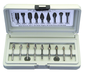5 Pc. 1/8" Shank Double Cut Burr Set Various Shapes - Burr Set - Exact Tool & Supply