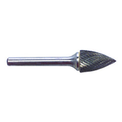 1/4 EdgeHog Tree Shape Pointed End Miniature Carbide Bur SG-51 Std Alt. Diamond(Double) - Exact Tool & Supply