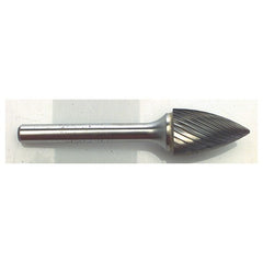 1/4 EdgeHog Tree Shape Pointed End Carbide Bur SG-1 Standard - Exact Tool & Supply