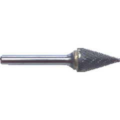 1/4 EdgeHog Conical Miniature Carbide Bur SM-51 Std Alt. Diamond(Double) - Exact Tool & Supply