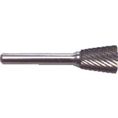 1/4 EdgeHog Back Taper Miniature Carbide Bur SN-51 Standard - Exact Tool & Supply