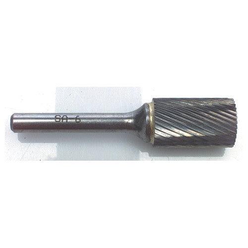 SA3 3/8 × 3/4 × 1/4″ SH Sgl Cut Cyl Shape - CBD - Burr - Exact Tool & Supply