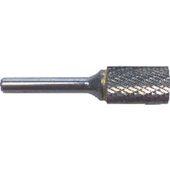 1/4 EdgeHog Cyl Flat End Miniature Carbide Bur SA-51 Std Alt. Diamond(Double) - Exact Tool & Supply