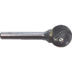 1/8 EdgeHog Spherical Carbide Bur SD-11 Standard Alt Diamond (Double) - Exact Tool & Supply