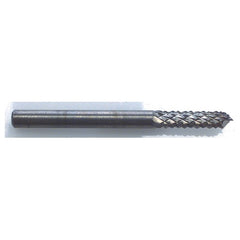 3/16″ Diameter–3/16″ Shank; 2″ Overall Length; Fishtail Point - Carbide Router Bit - Exact Tool & Supply