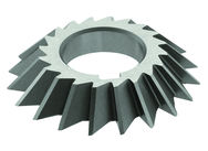 5 x 3/4 x 1-1/4 - HSS - 45 Degree - Right Hand Single Angle Milling Cutter - 24T - TiN Coated - Exact Tool & Supply