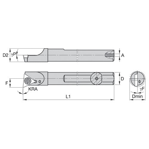 FSBI187355R WG STEEL BORING BAR - Exact Tool & Supply