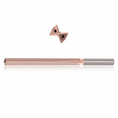 0.4375 mm Dia. × 12 mm Shank × 71 mm Flute Length × 118 mm OAL, 5xD, 130°, ZircoPlus, 2 Flute, Coolant Thru, h6, Cylindrical, Solid Carbide Drill - Exact Tool & Supply