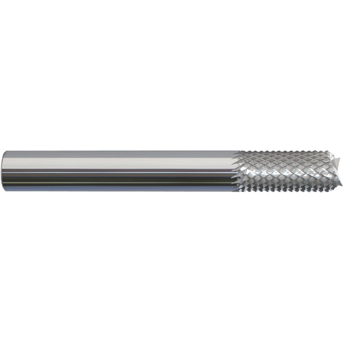 ‎1/16 × 3/16 × 1/8 × 1-1/2 Solid Carbide Router - Fishtail Style - Exact Tool & Supply