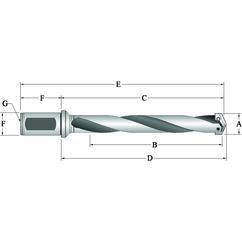 24040H-150F Spade Blade Holder - Helical Flute- Series 4 - Exact Tool & Supply