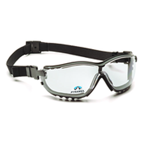 2.5 Magnification Safety Glasses- Clear Lens, Black Frame V2 Reader Style - Exact Tool & Supply