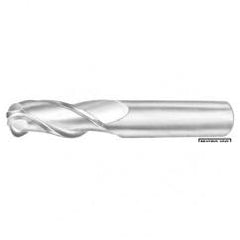 1" Dia. - 4" OAL - AlTiN-CBD-30°-Center Cut-Ball Nose HP End Mill-4 FL - Exact Tool & Supply
