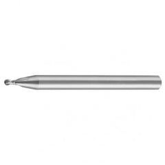 .30mm Dia. - Uncoated CBD - Ball Nose SE EM - 2 FL - Exact Tool & Supply