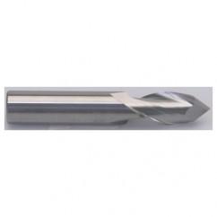 1/4" Dia. - 2-1/2" OAL - Uncoated CBD - Drill Point SE EM - 4 FL - Exact Tool & Supply