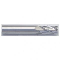 9/64 Dia. x 2 Overall Length 4-Flute Square End Solid Carbide SE End Mill-Round Shank-Center Cut-AlTiN - Exact Tool & Supply