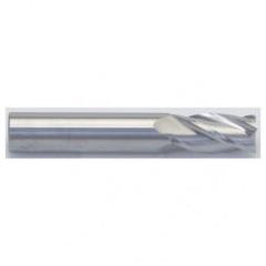 1 Dia. x 4 Overall Length 4-Flute Square End Solid Carbide SE End Mill-Round Shank-Center Cut-AlTiN - Exact Tool & Supply