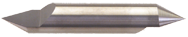 3/16" x 7/16" Split Length - DE - 60°Pt - Carbide Engraving Blank - Exact Tool & Supply