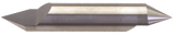 1/8" x 3/8" Split Length - DE - 60° Pt - Carbide Engraving Blank - Exact Tool & Supply