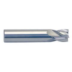 13/64" Dia. - 3/8" LOC - 2" OAL - 4 FL Carbide S/E HP End Mill-Uncoated - Exact Tool & Supply