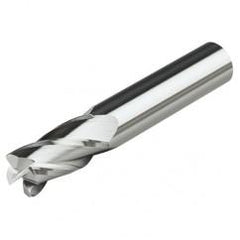 1/4 Dia. x 2-1/2 Overall Length 2-Flute .020 C/R Solid Carbide SE End Mill-Round Shank-Center Cut-AlTiN - Exact Tool & Supply