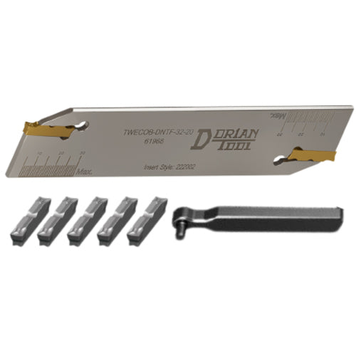 26mm Blade + 5 Inserts (2mm) + Extraction Key - Exact Tool & Supply
