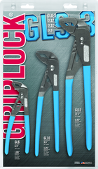 Channellock Griplock Plier Set -- #GLS3; 3 Pieces; Includes: 6"; 10" & 12" - Exact Tool & Supply