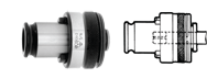 Tension & Compression Tap Adaptor - 7/8" - Adaptor Size 2 - Exact Tool & Supply