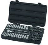 57PC 3/8" DRIVE 12 PT SKT SET - Exact Tool & Supply