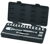 18PC 1/2" DRIVE METRIC SOCKET SET - Exact Tool & Supply