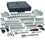 216PC 1/4" 3/8" AND 1/2" DR 6 AND - Exact Tool & Supply