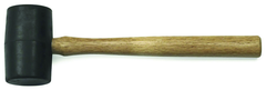 16 OZ RUBBER MALLET WOOD - Exact Tool & Supply