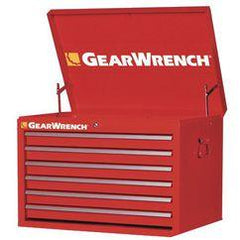 27" 6 DRAWER CHEST RED - Exact Tool & Supply