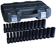 27PC 1/2" DR 6PT SAE/METRIC DEEP - Exact Tool & Supply