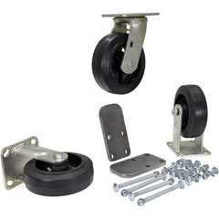 6″ × 2″ Mold-On-Rubber Caster Kit 1.8K - Exact Tool & Supply