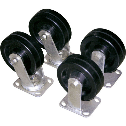 6″ × 2″ Glass Filled Nylon Caster Kit 4.8K - Exact Tool & Supply