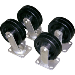 6″ × 2″ Glass Filled Nylon Caster Kit 4.8K - Exact Tool & Supply