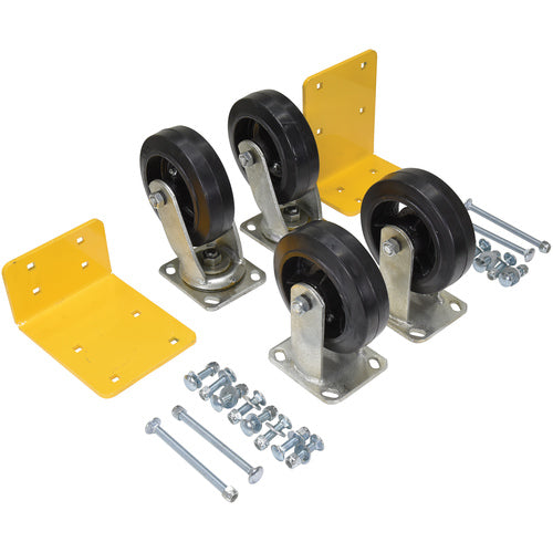 6″ × 2″ Mold-On-Rubber Caster Kit 2.4K - Exact Tool & Supply