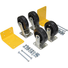 6″ × 2″ Mold-On-Rubber Caster Kit 2.4K - Exact Tool & Supply