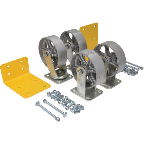 6″ × 2″ Semi-Steel Caster Kit 4.8K - Exact Tool & Supply